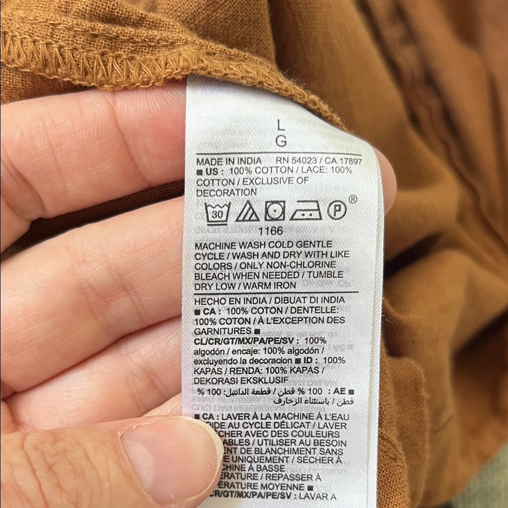 Old Navy Brown 100% cotton Mini Dress - Picture 5 of 5